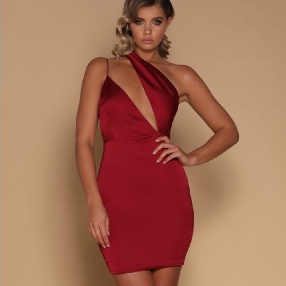 Meshki Asymmetrical One shoulder dress